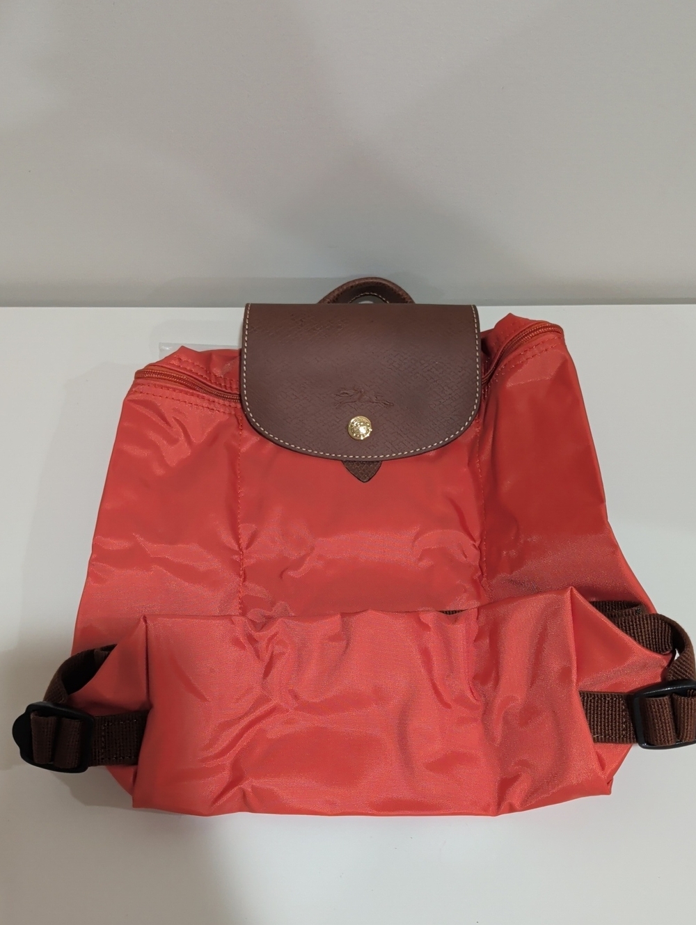 Longchamp Le Pliage Original Backpack in Orange - Picture 8 of 13